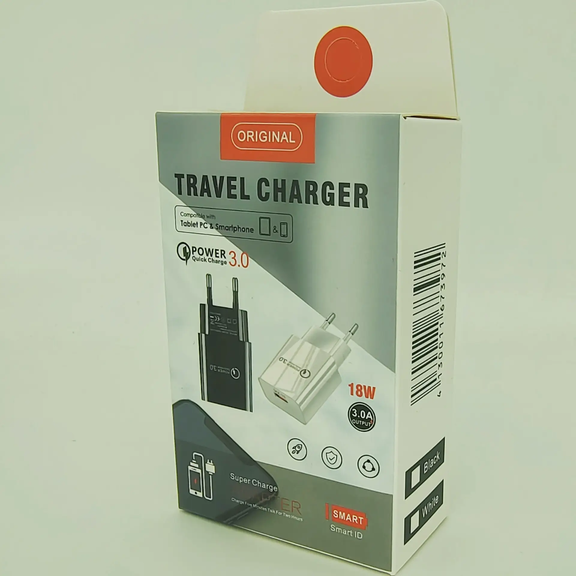 18W Travel Charger 5V3A QC3.0 European Fast Charging - Image 2