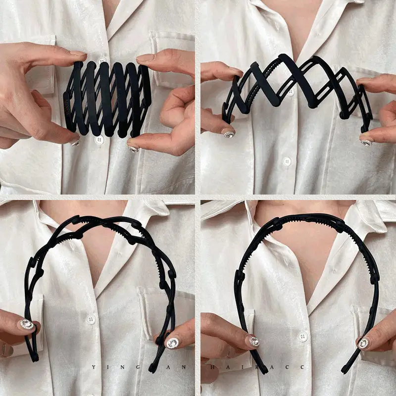 Women Retractable Hair Card Headband for Summer Outings - Image 9