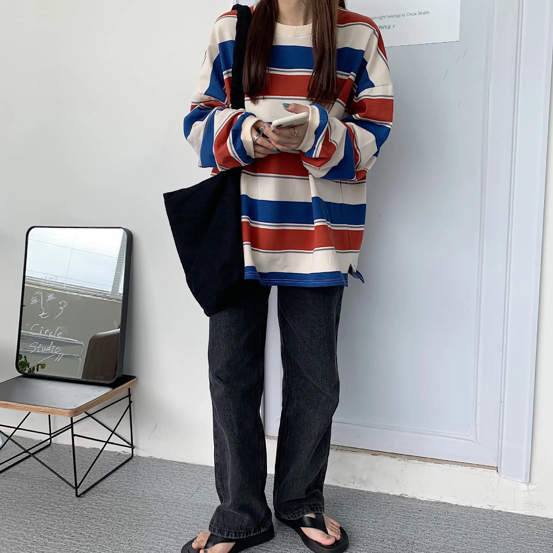 Women Striped Long Sleeve T-Shirt 2021 Spring Autumn — feature 4