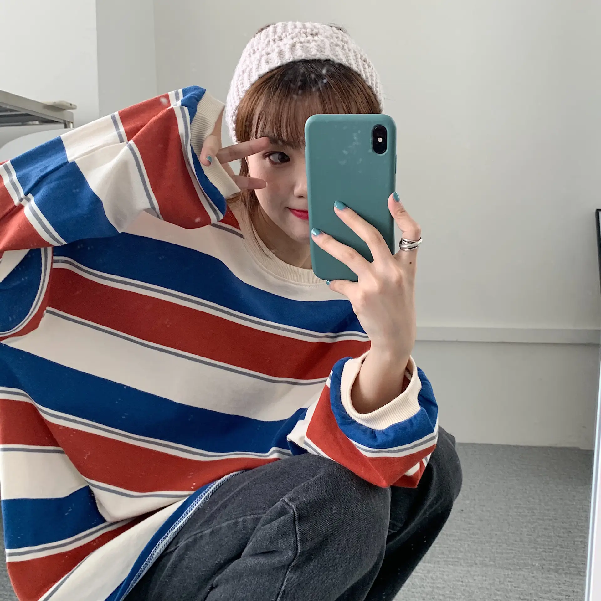 Women Striped Long Sleeve T-Shirt 2021 Spring Autumn — feature 7