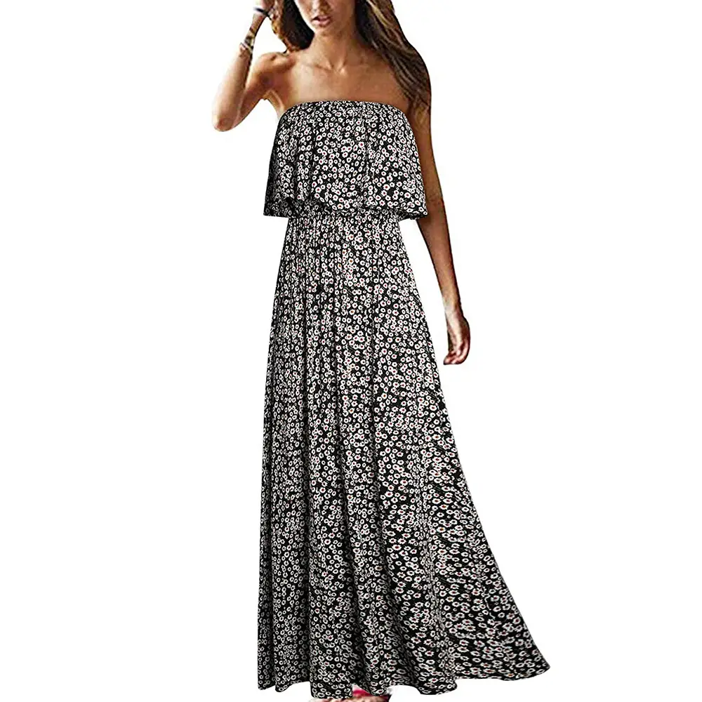 2023 Printed Sleeveless Tube Top Dress for Women - Image 10