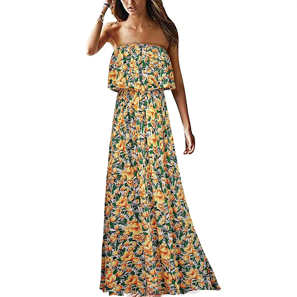 2023 Printed Sleeveless Tube Top Dress for Women - Image 11