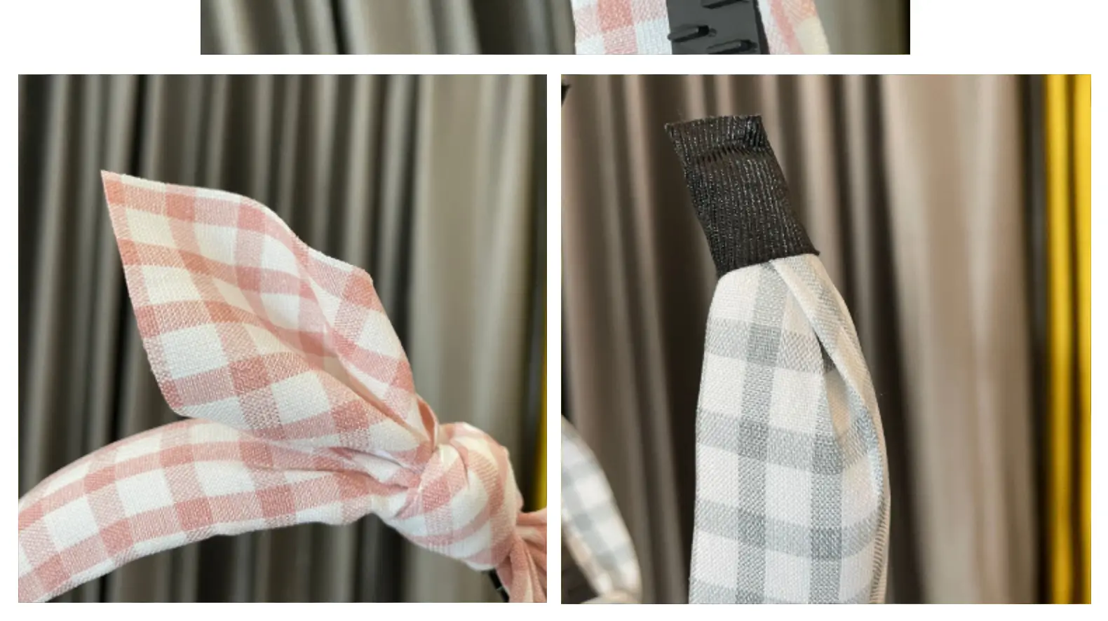 Vintage Checkered Bow Hair Accessory for Women — feature 11