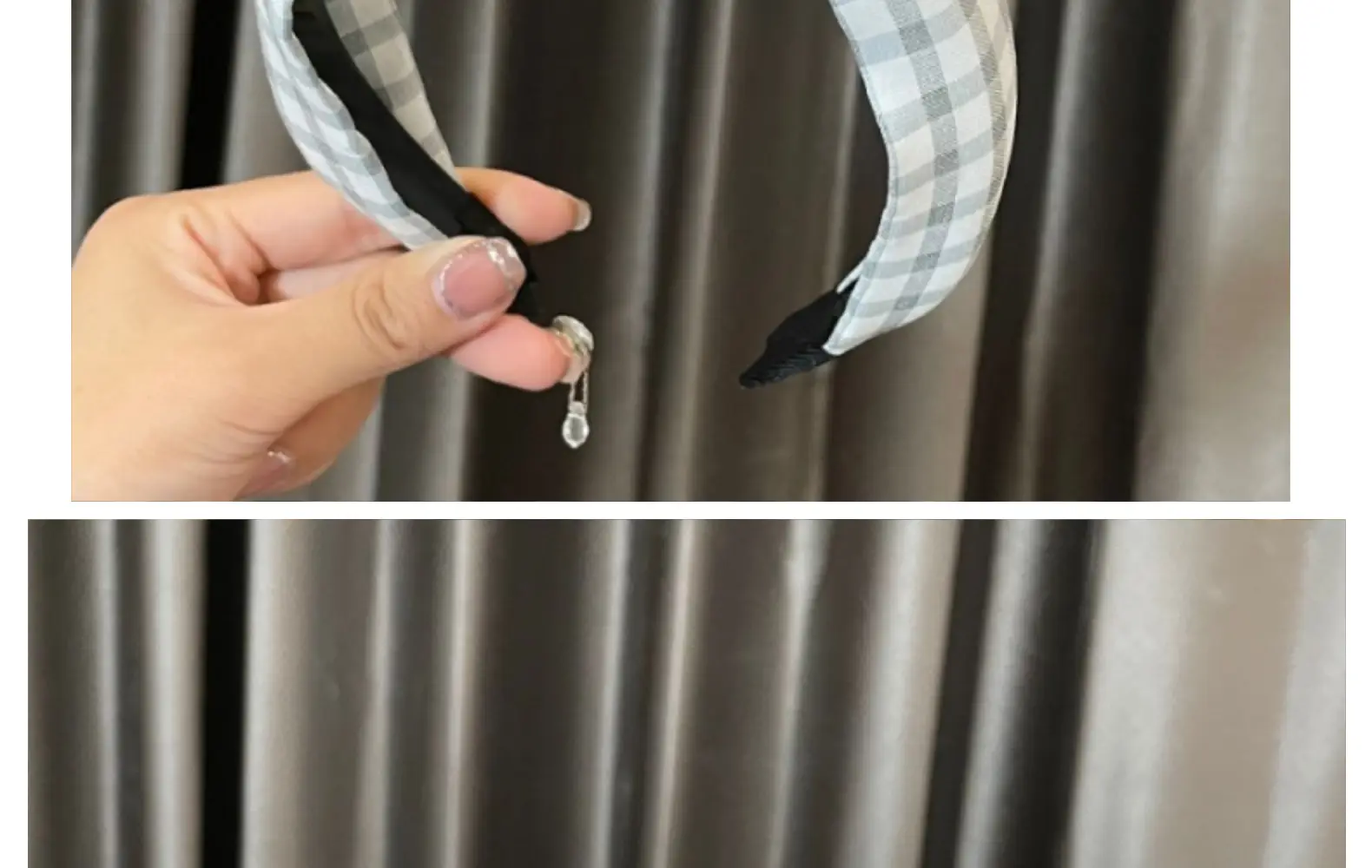 Vintage Checkered Bow Hair Accessory for Women — feature 20