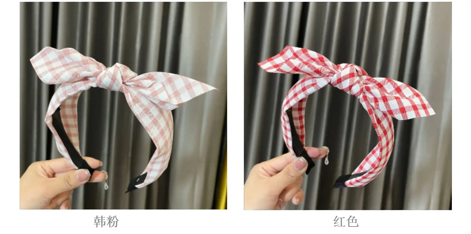 Vintage Checkered Bow Hair Accessory for Women — feature 7