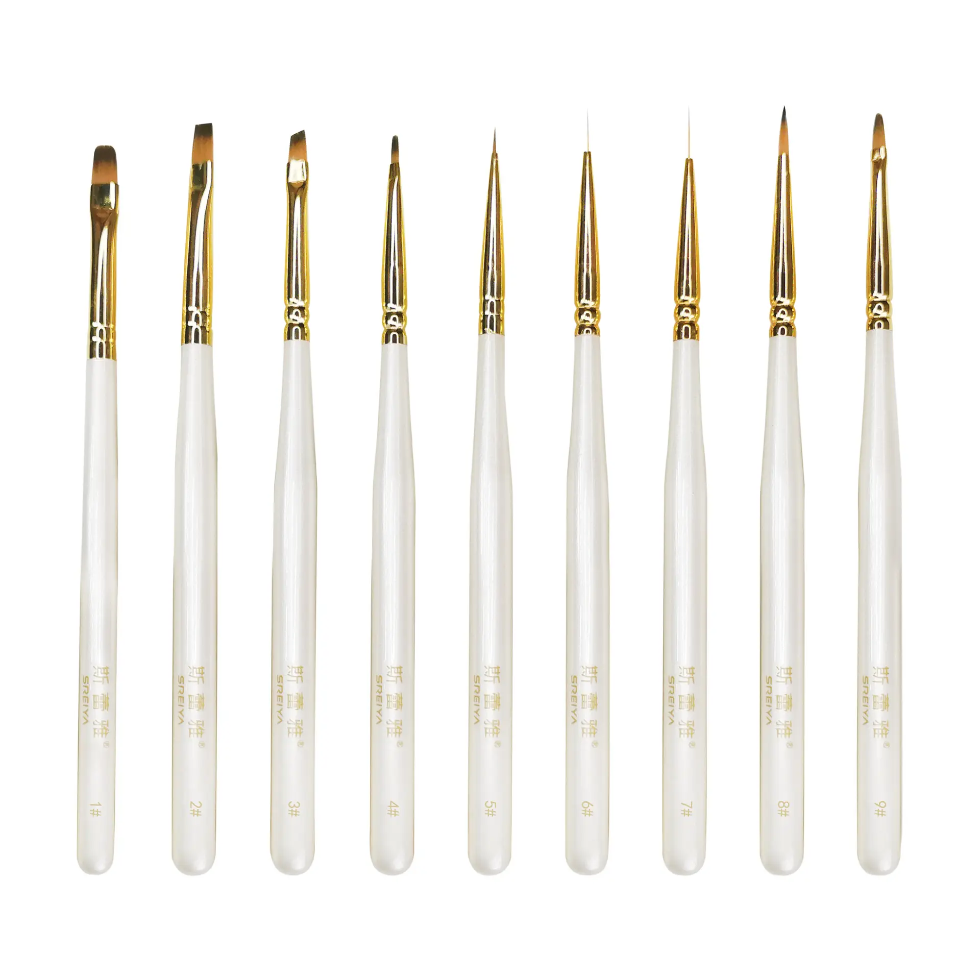 Mink Nail Pen Set for Nail Art & Painting Tools