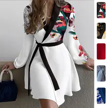2026 Spring Printed Long Skirt Shirt for Women — feature 32
