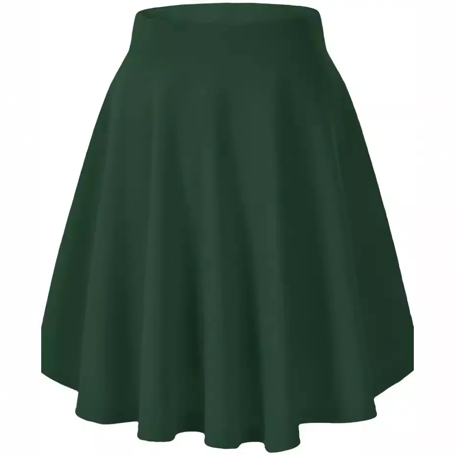 Women's Black Pleated Short Skirt with Loose Buttocks - Image 9