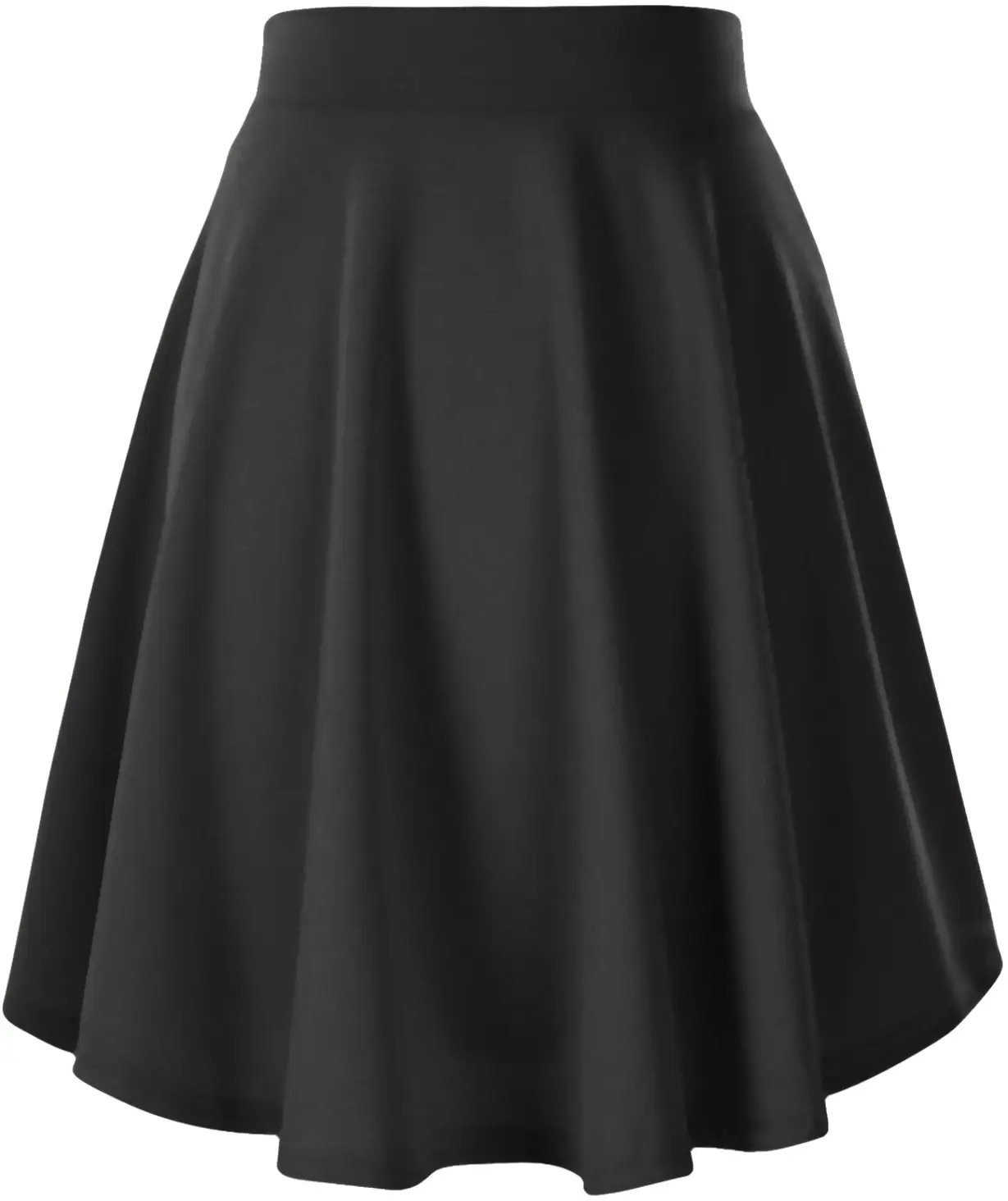 Women's Black Pleated Short Skirt with Loose Buttocks - Image 3
