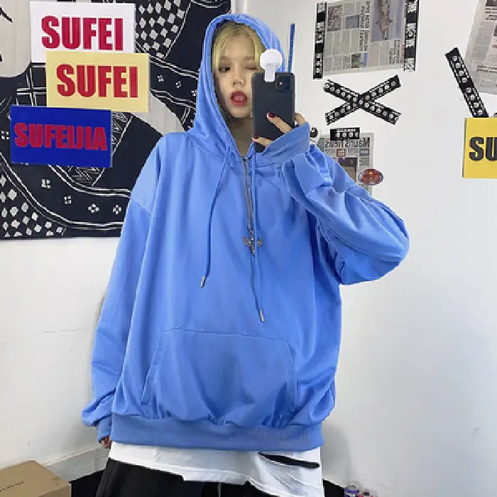 Spot 190g 54 Color Large Hooded Sweatshirt - Image 37