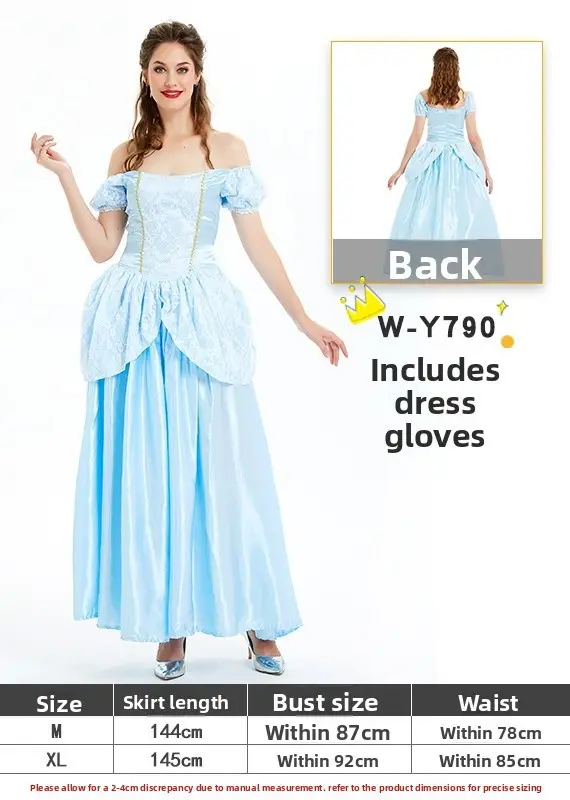 Snow White Princess Dress for Girls 128cm Size - Image 90