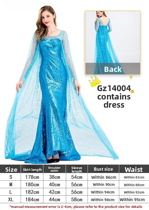 Snow White Princess Dress for Girls 128cm Size - Image 57
