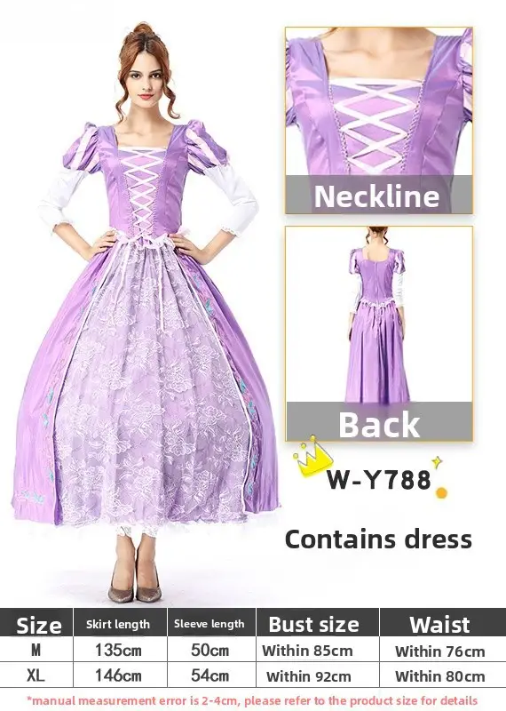 Snow White Princess Dress for Girls 128cm Size - Image 78