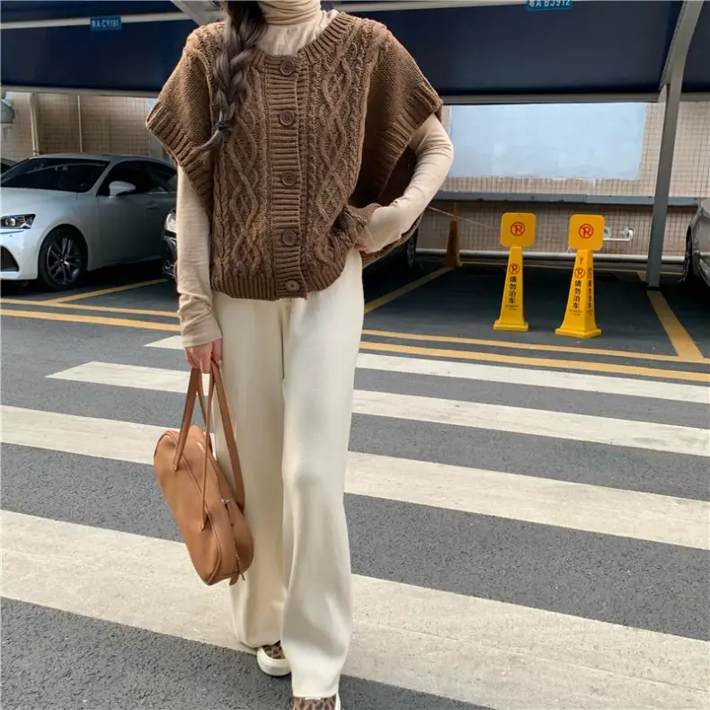 Korean Chic Sweater Set Loose Cap Sleeve Winter Wear — feature 15