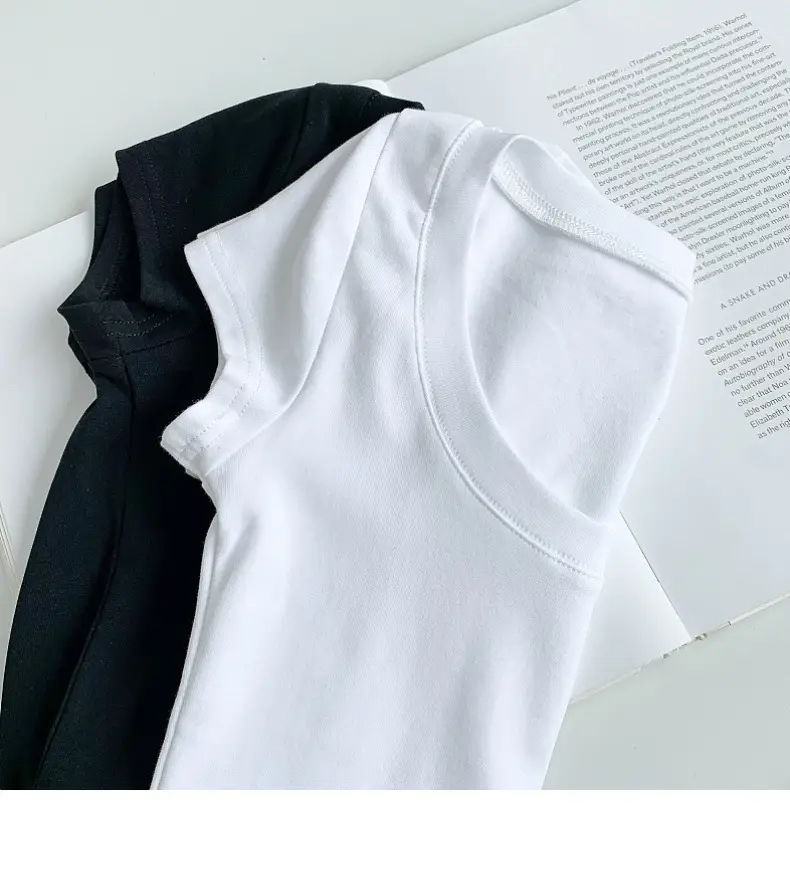 Women Cotton Slim Fit T-Shirt Light Blue Summer Dress — feature 18