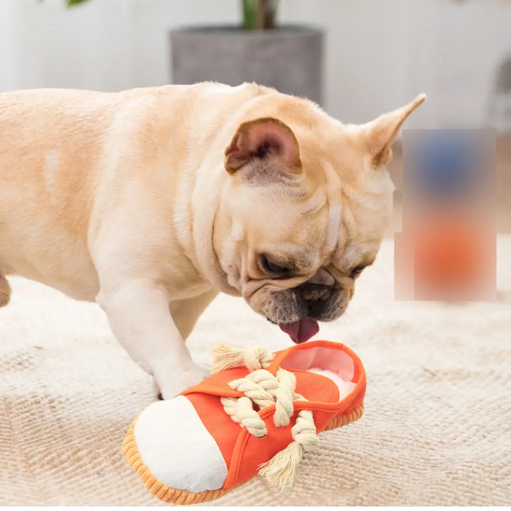 Amazon Canvas Shoes Pet Sound Toy Dog Teething and Teeth Cleaning Boredom Relief Supplies for Large Dogs Durable Chew Toys