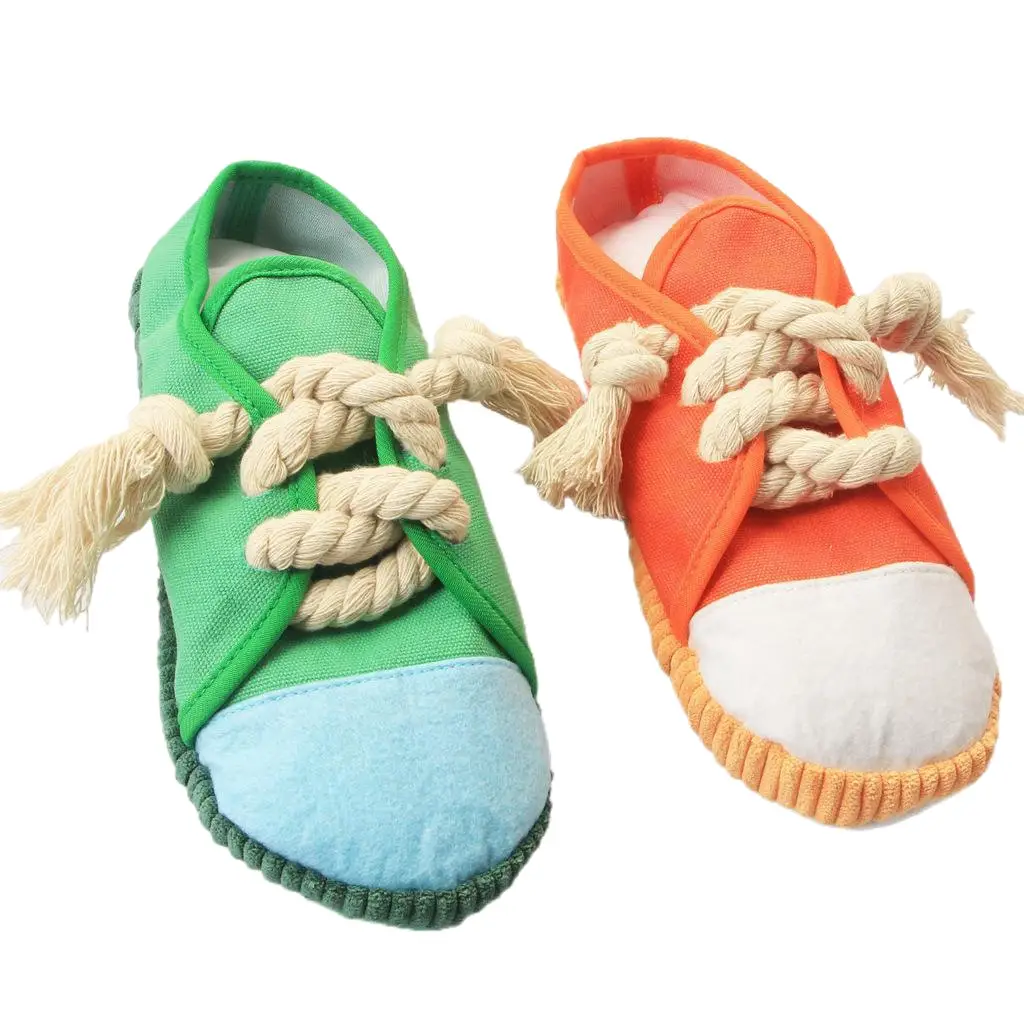 Amazon Canvas Shoes Pet Sound Toy Dog Teething and Teeth Cleaning Boredom Relief Supplies for Large Dogs Durable Chew Toys