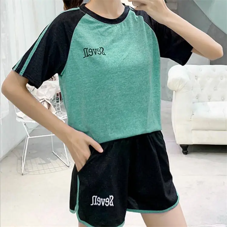 Women 2-Piece Yoga Running Suit Pink Black Teal Purple - Image 4