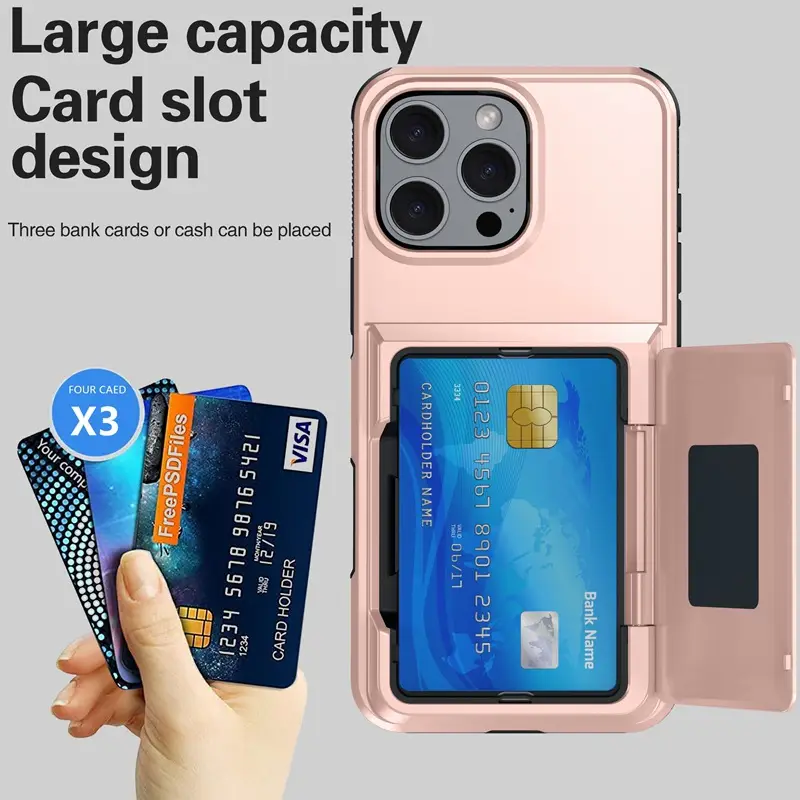 Apple iPhone 17 Pro Max Phone Case Pure Color Stand