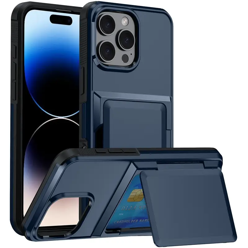 Apple iPhone 17 Pro Max Phone Case Pure Color Stand