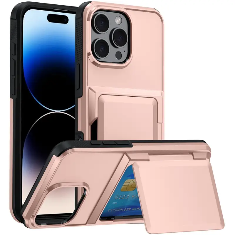 Apple iPhone 17 Pro Max Phone Case Pure Color Stand