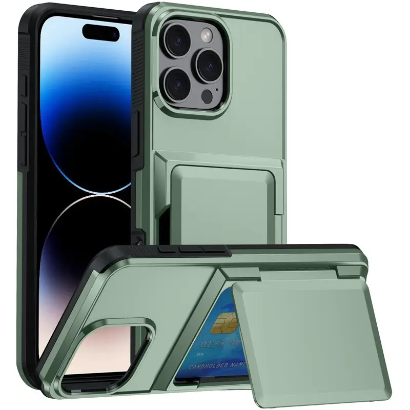 Apple iPhone 17 Pro Max Phone Case Pure Color Stand