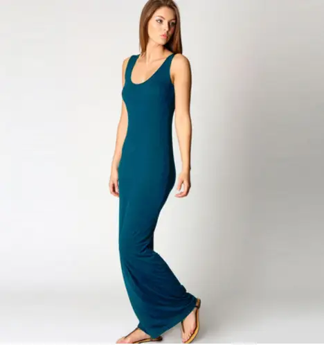 Women's Slim Fit Pink Long Sleeve Vest Dress - Image 12