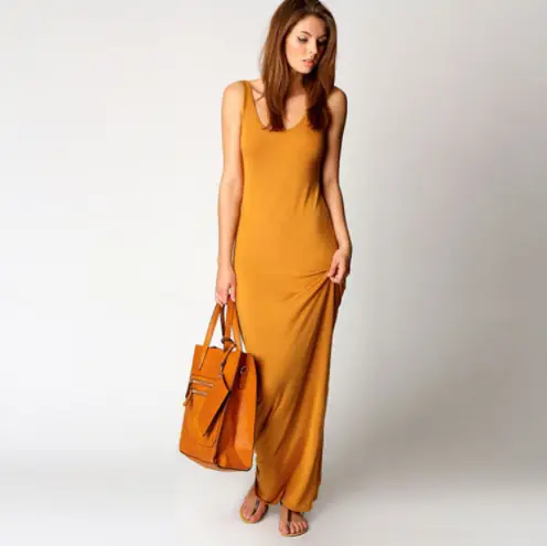Women's Slim Fit Pink Long Sleeve Vest Dress - Image 2