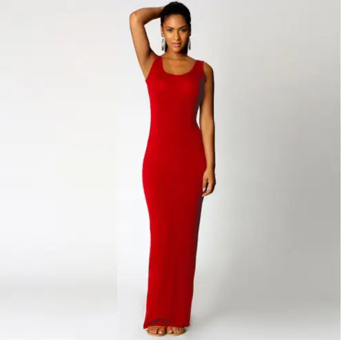 Women's Slim Fit Pink Long Sleeve Vest Dress - Image 3