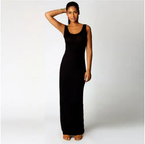 Women's Slim Fit Pink Long Sleeve Vest Dress - Image 7