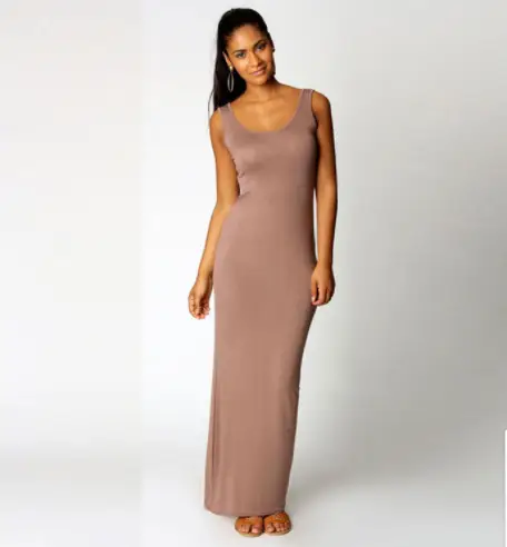 Women's Slim Fit Pink Long Sleeve Vest Dress - Image 8