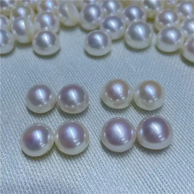 9-11mm White Chimeric Pearl Balls Loose Beads
