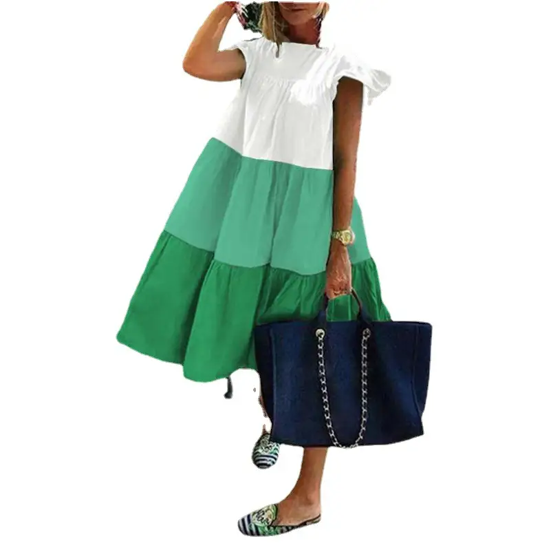 2024 Cross-Border Beach Dress Large Swing Export Ethnic Style Women Large Size - Image 5