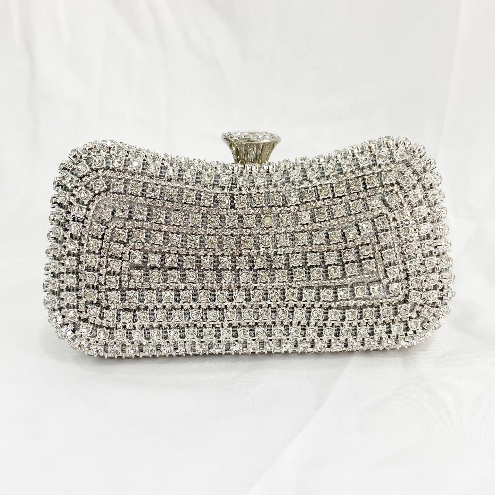 Gold Diamond Handbag for Women Banquet Party