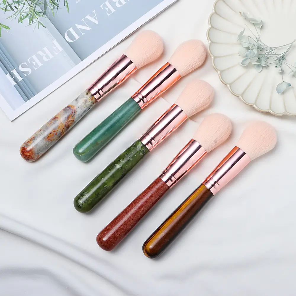 Natural Crystal Makeup Brush Set for Cross-Border Beauty