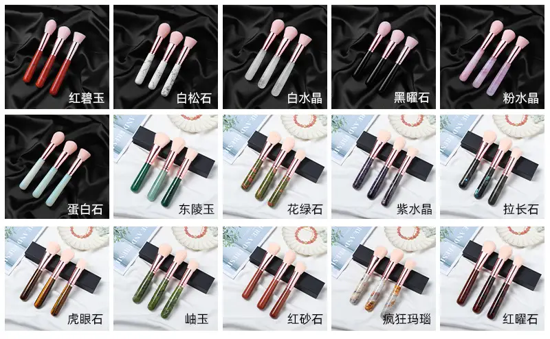 Natural Crystal Makeup Brush Set for Cross-Border Beauty — feature 3