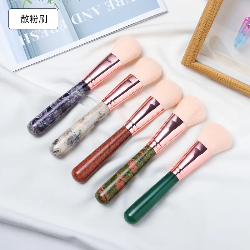 Natural Crystal Makeup Brush Set for Cross-Border Beauty