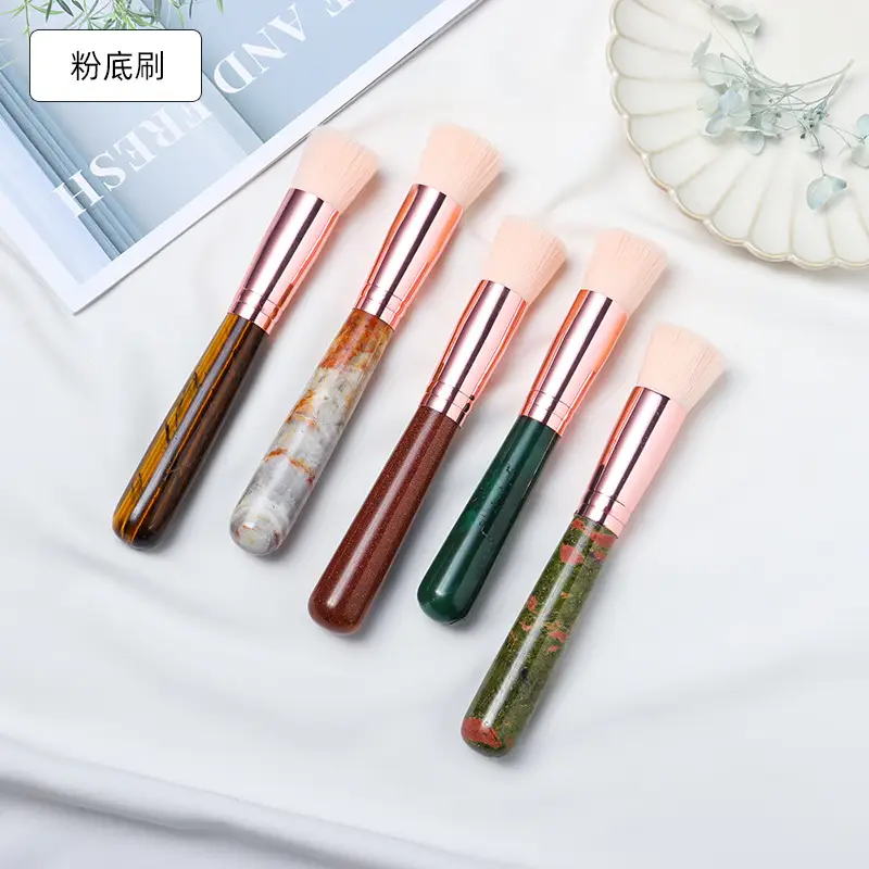 Natural Crystal Makeup Brush Set for Cross-Border Beauty