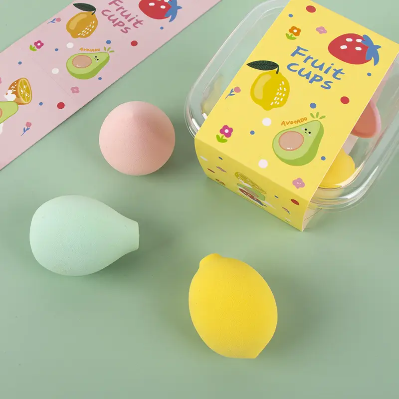 Dual-use Fruit Sponge Egg Makeup Tool Set