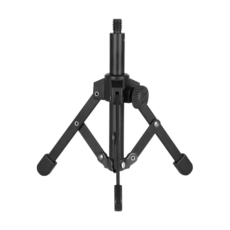 Foldable Metal Tripod with Microphone Stand - Image 6