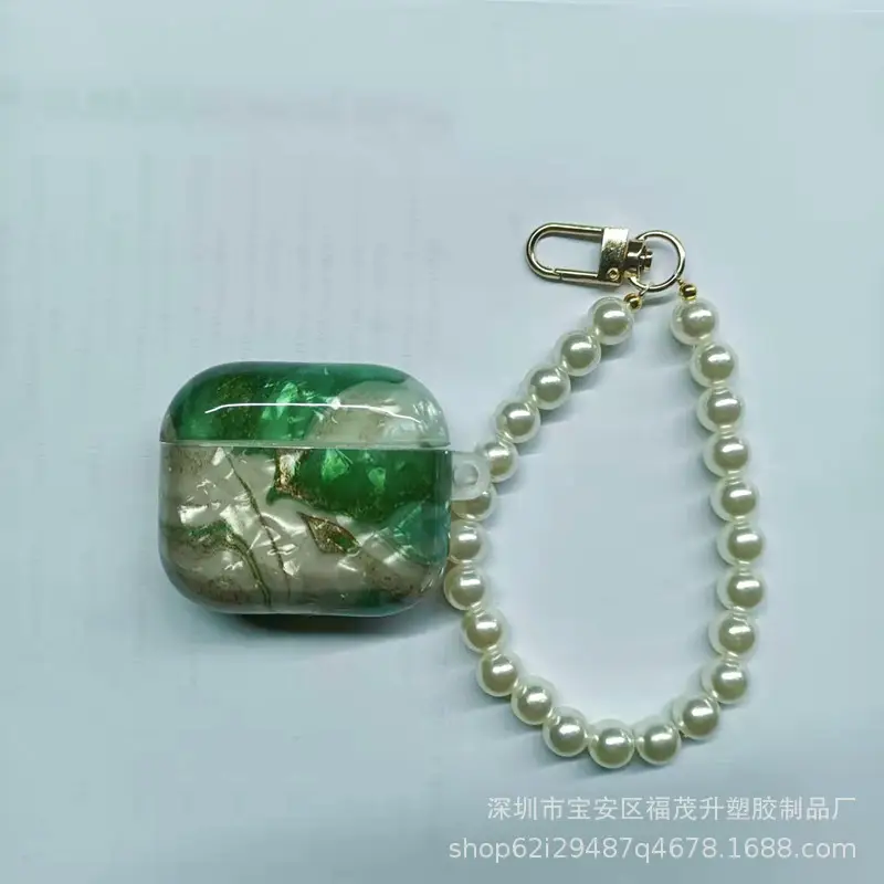 Leopard Green Marble Airpods 3 Protective Case