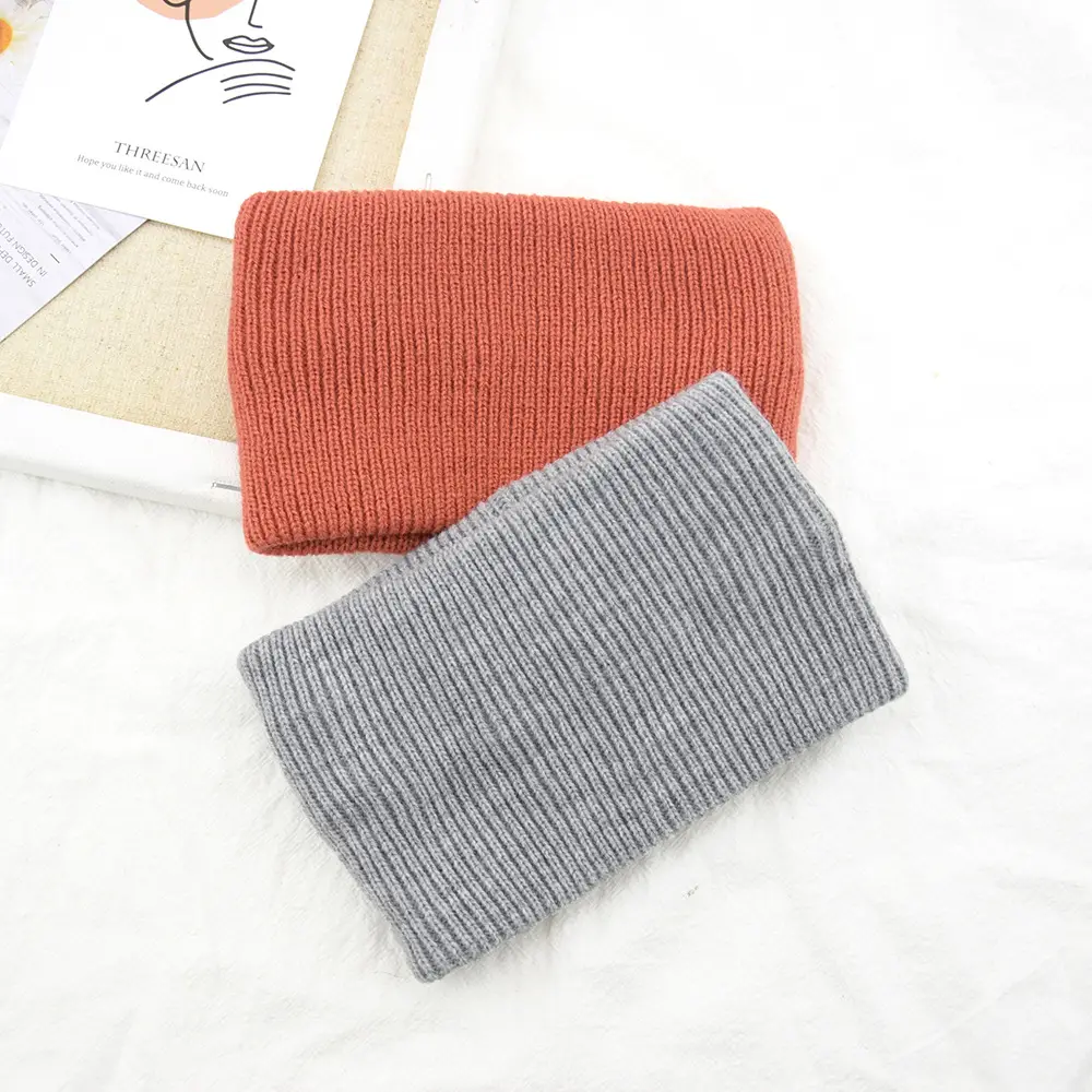 Double Layer Wool Hairband Grey - Image 18