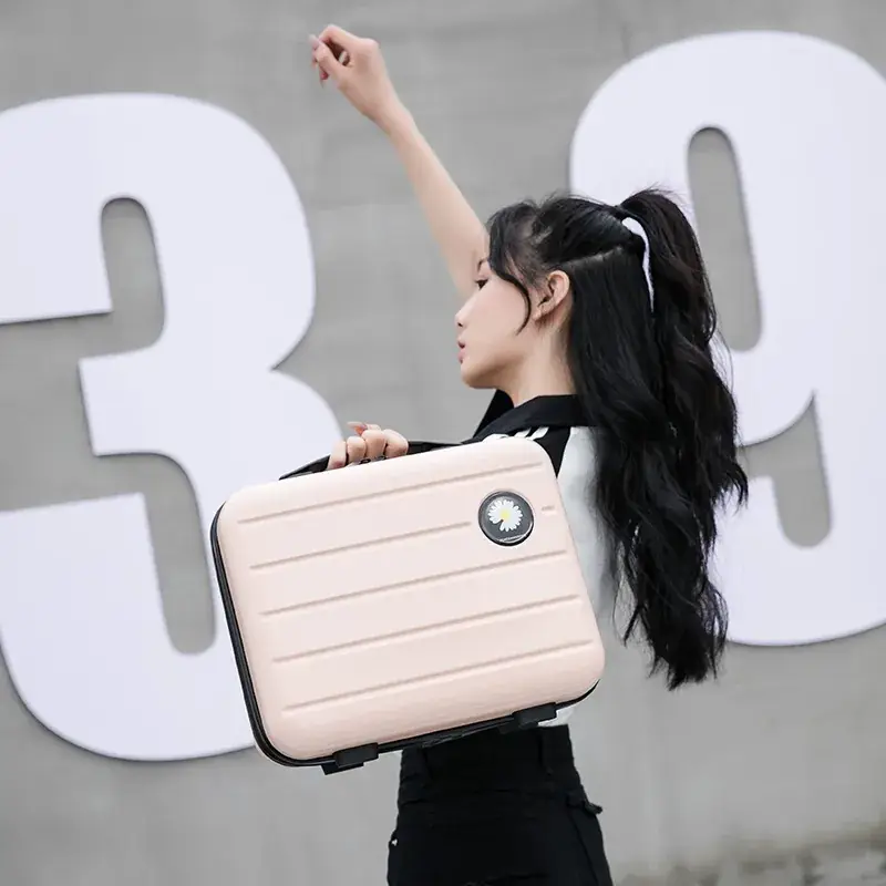 16 Inch Women's Zipper Cosmetic Case Suitcase - Image 9