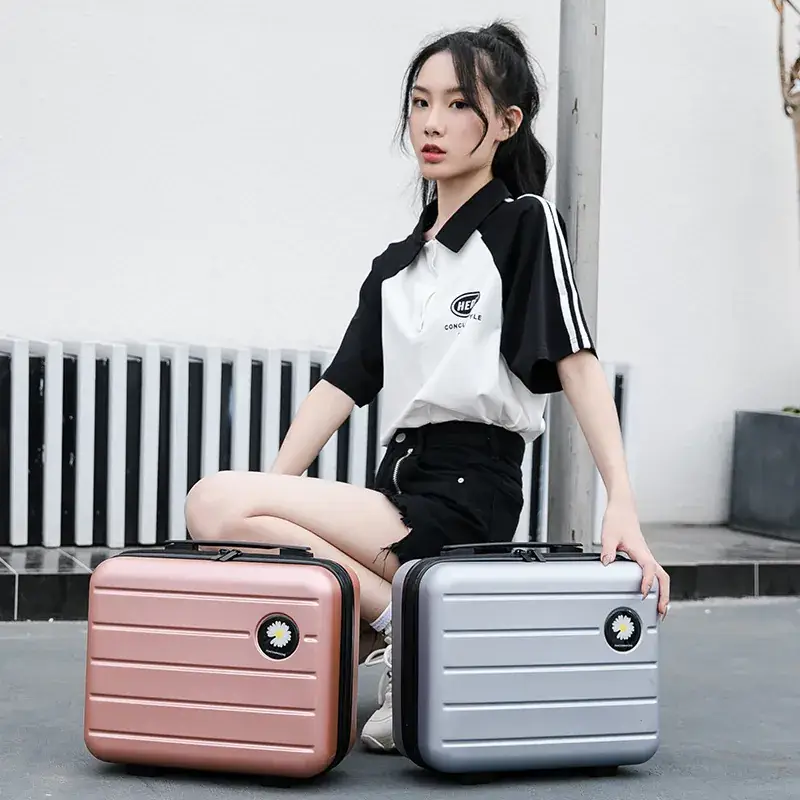16 Inch Women's Zipper Cosmetic Case Suitcase - Image 10