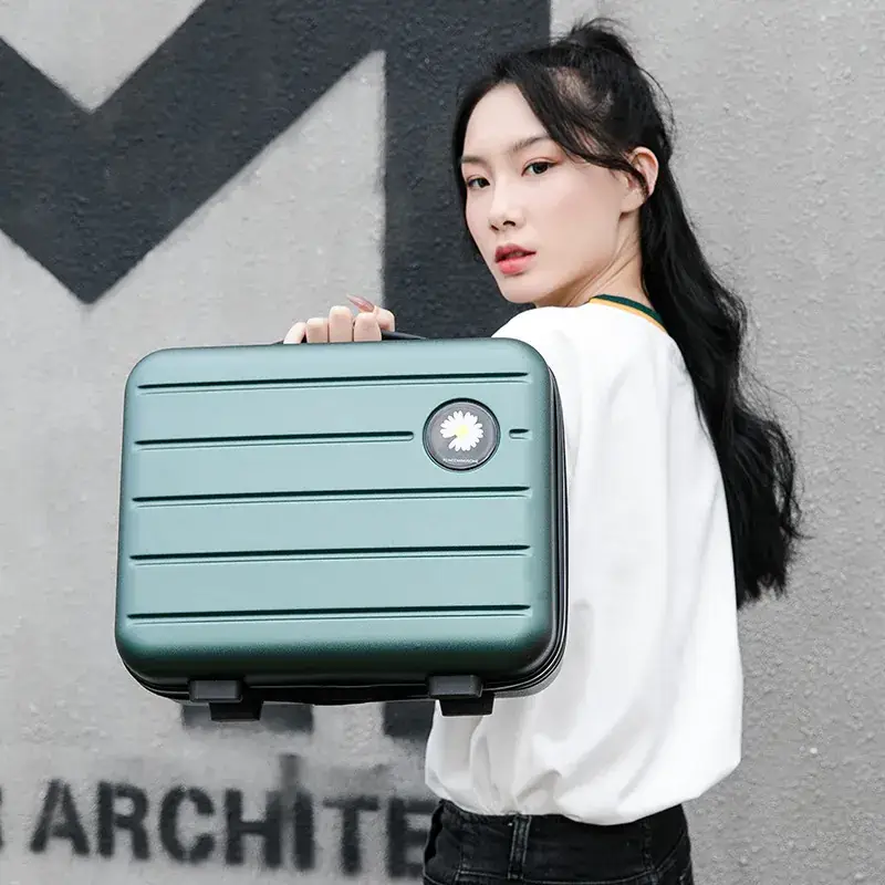 16 Inch Women's Zipper Cosmetic Case Suitcase - Image 11