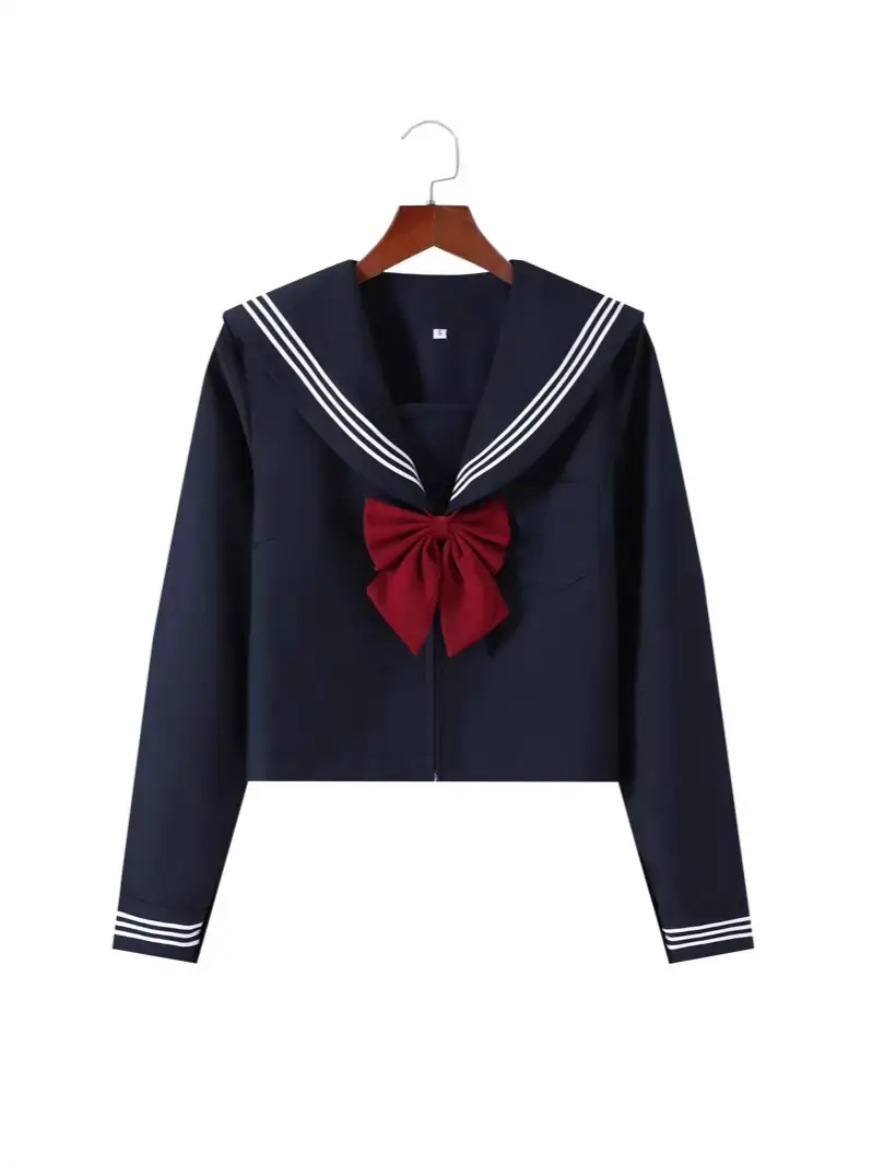 JK Uniform Sailor Suit All-Navy Kansai Collar Set - Image 12