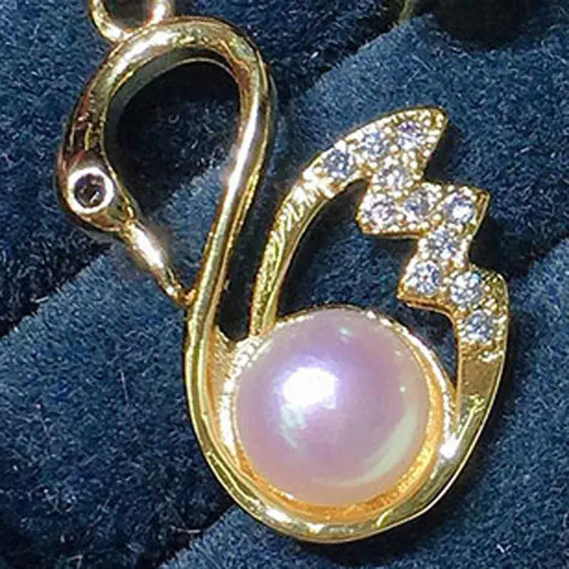 2021 Pearl Necklace Set for Women 6-7mm Swan Style - Image 2
