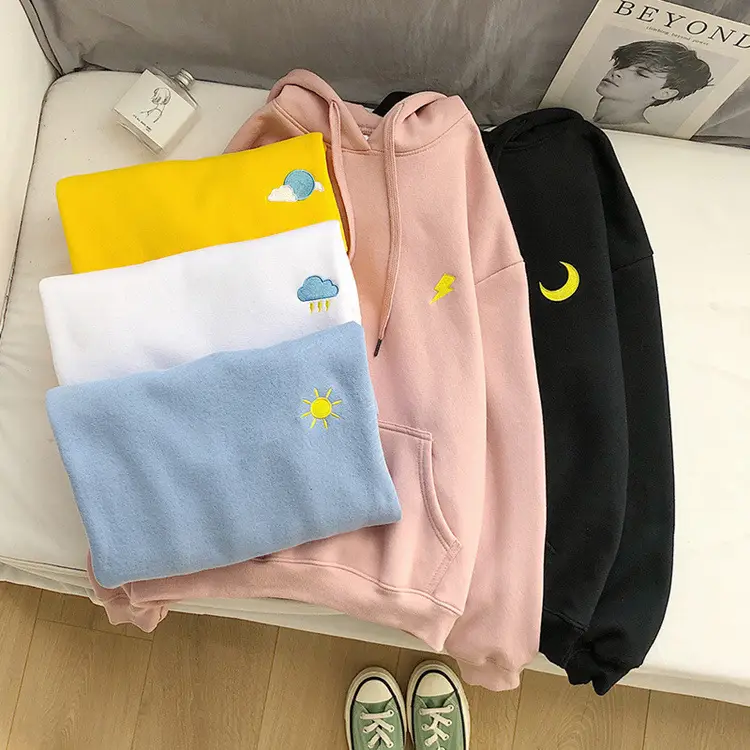 Women Printed Hoodie Set Black Yellow Large — feature 2