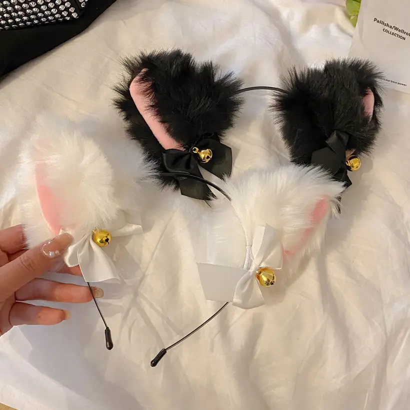 Cat Ear Bell Plush Hairband 2023 New Style - Image 29