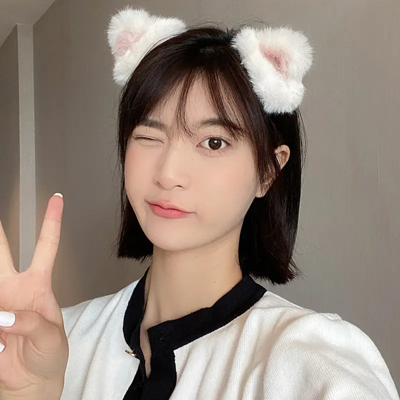 Cat Ear Bell Plush Hairband 2023 New Style - Image 16